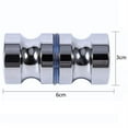 thumbnail image 3 of 2 Pcs, Poignée de Porte en Acier Inoxydable, Argent, 3 of 3