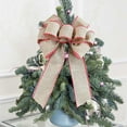thumbnail image 5 of Christmas Decorations Outdoor Christmas Tree Topper Bow Christmas Tree Top Ornaments Large Bow Nine Ears Imitation Fabric Alphabet Decorated Bow Indoor Christmas Decorations For Holiday Indoor Decor, 5 of 5