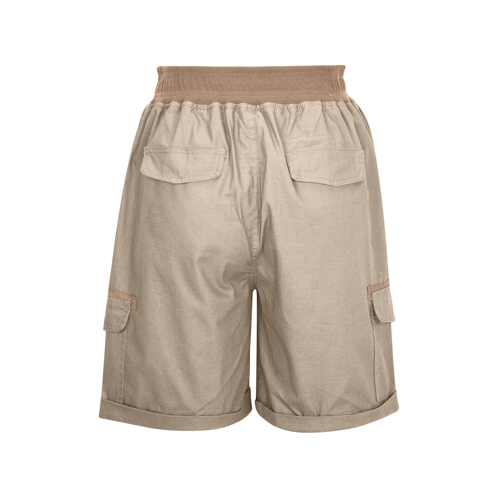 Capreze Lounge Bermuda Shorts for Women Drawstring Elastic Waist Summer  Beach Cargo Short with Pocket for Hiking Fishing