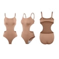 thumbnail image 4 of JGGSPWM Women's Backless Bodysuit with Open-Side Design Summer Solid Color Stretch Shaping Wear for Yoga and Everyday Outfits Brown XXXL, 4 of 4