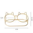thumbnail image 3 of Comederos para perros y gatos bonitos Cuencos elevados de cerámica doble para gatos Cuencos para beber para mascotas Platos para agua y comida Prevenir la espondilosis cervical, 3 of 5