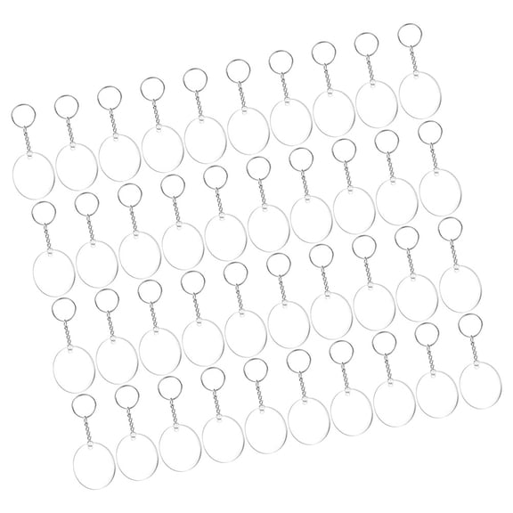 Raindrops 120 Sets Acrylic Keychains for Dog Tags and Necklaces