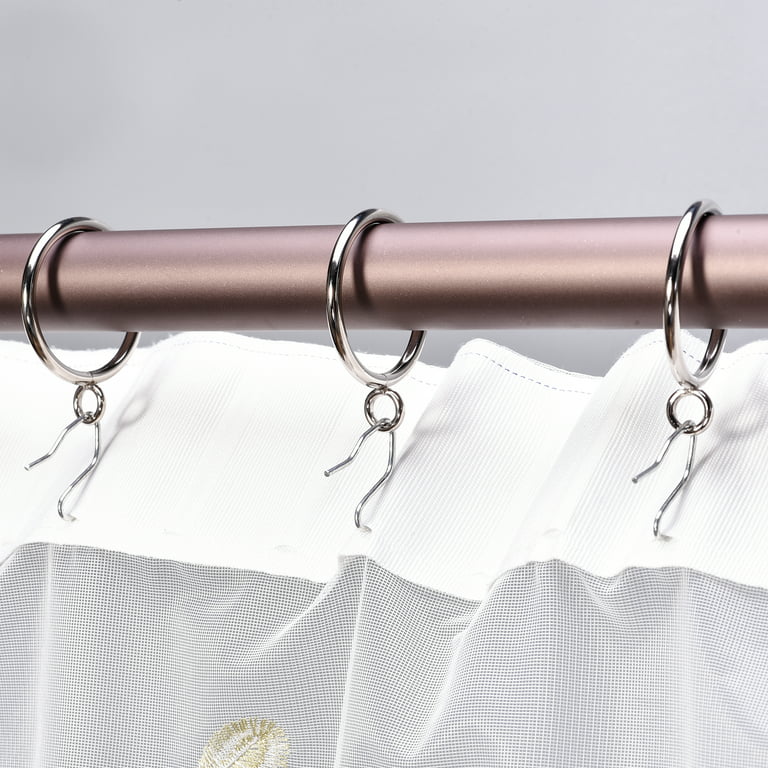 REGALWOVEN Metal Drapery Curtain Tape Buckram Pin Pinch Pleat Clips Hooks  Silver Tone 50Pcs 