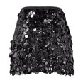 thumbnail image 5 of Bovxnpu Women Skirt Womens Bodycon Mini Skirts Sequin Skirt Sparkly Stretchy High Waisted Glitter Skirt for Night Out Party Beach Vacation Summer Outfits, 5 of 8