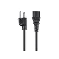thumbnail image 2 of Monoprice 3-Prong Power Cord - 2 Feet - Black | NEMA 5-15P to IEC 60320 C13, 14AWG, 15A, 2 of 6