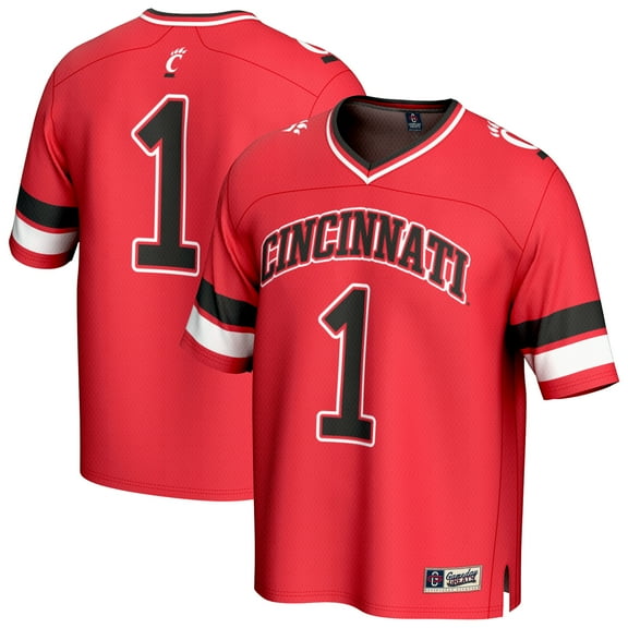 Youth GameDay Greats #1 Red Cincinnati Bearcats Lightweight Collegiate Football Fashion Jersey