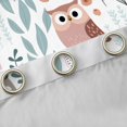 thumbnail image 4 of Homewish Kawaii Colorful Owl Black Out Curtains for Child Boys Girls,Chic Floral Flower Curtains Pack of 2 (42x63 Each),Cartoon Animal Bedroom Curtains,Super Cozy Room Decor, 4 of 6