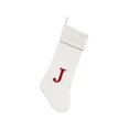 thumbnail image 1 of Home Decor Embroidered Initial Cable Knit Red Christmas Holiday Stocking Letter JOY Embroidered Initial Cable Knit Red Christmas Holiday Stocking Letter JOY, 1 of 3
