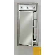 Afina Corporation SD-LC2030RCOLYL 20 in.x 30 in.Recessed Single Door Cabinet with Contemporary Lights - Colorgrain Yellow