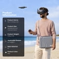 thumbnail image 5 of STARTRC DJI Neo 2 Carry Case Accessories for Fly More Combo, Portable PU  Storage Case for RC Motion 3, Goggles N3 & Charging Hub, 5 of 8