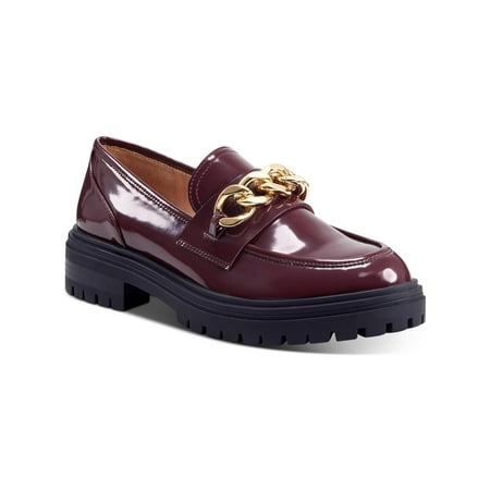 

INC Womens Brea Patent Chain Trim Loafers