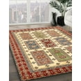 thumbnail image 3 of Ahgly Company Machine Washable Indoor Rectangle Abstract Fire Brick Red Area Rugs, 5' x 8', 3 of 7