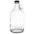 thumbnail image 2 of True Fabrications 1/2 Gallon Clear Glass Beer Growler - Reusable - With Poly ..., 2 of 2