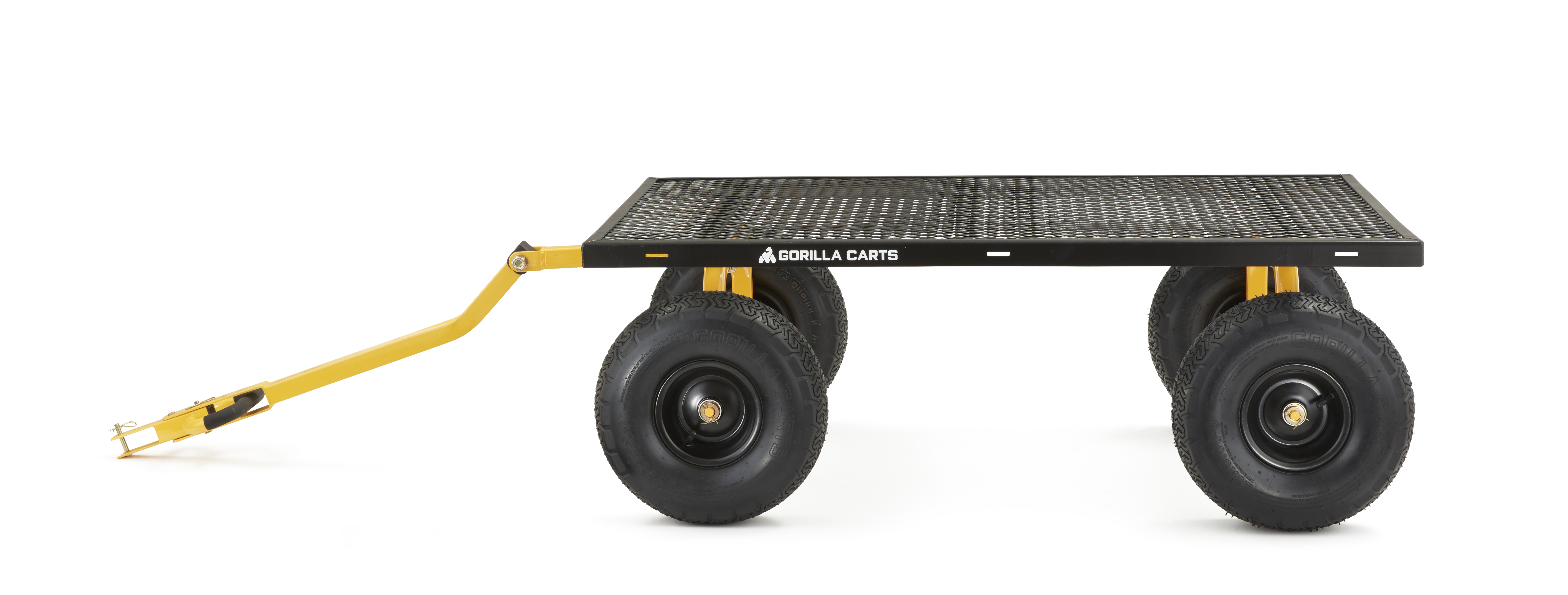 Gorilla Carts GOR1400-Com 1400-lb. Heavy-Duty Steel Utility Cart, 15" Tires, 52" x 34" Steel Bed - image 2 of 12
