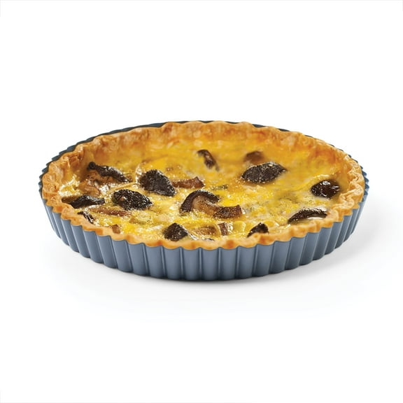Fox Run Non-Stick Round Tart and Quiche Pan with Removable Bottom, 9" Round Baking Pan