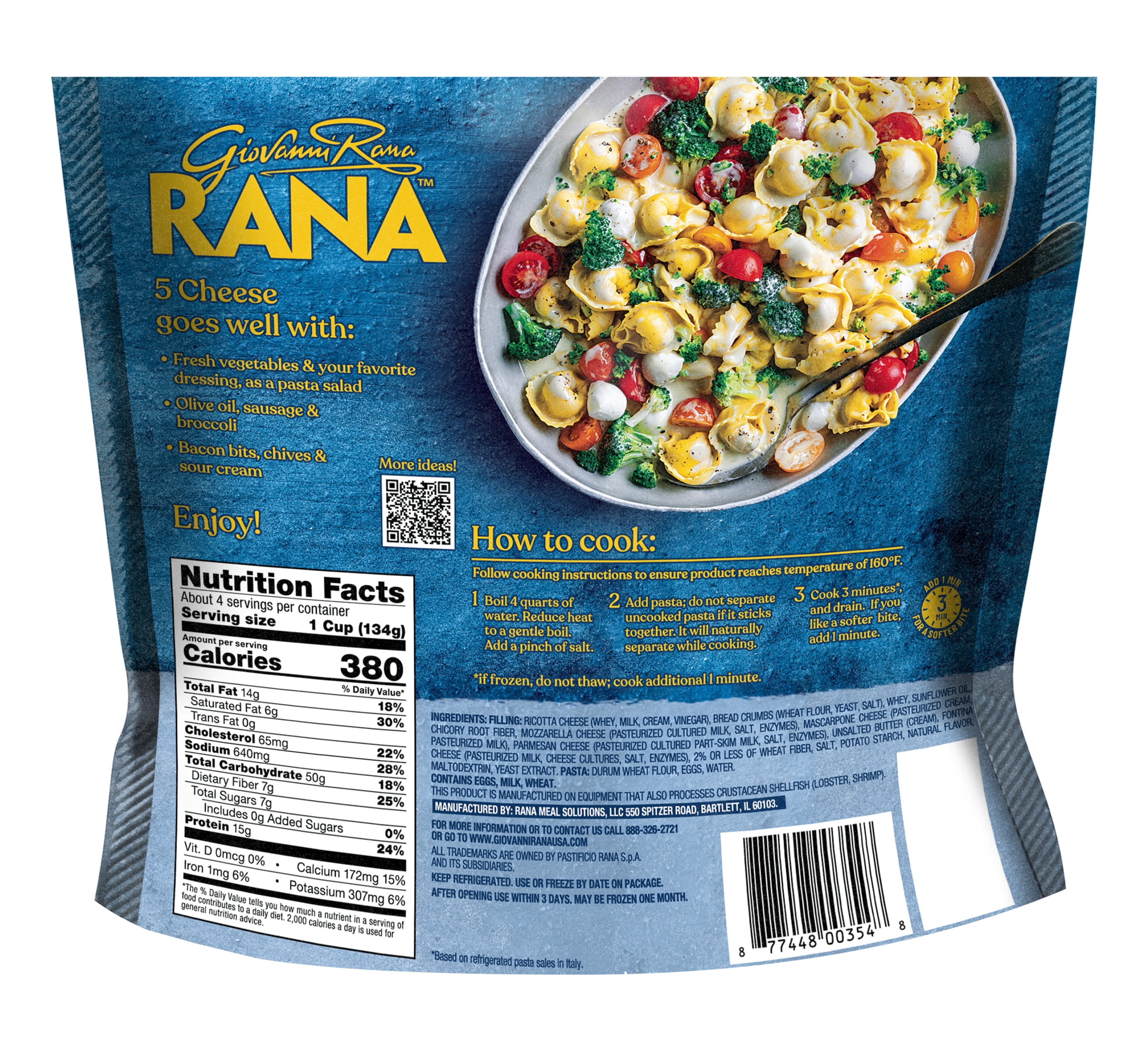 Giovanni Rana 5 Cheese Tortellini 28oz, Refrigerated