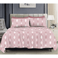 thumbnail image 1 of Housse de Lit Stripe Harmony - Rose, 1 of 1