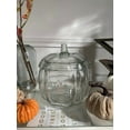 thumbnail image 4 of Necessia 2.2 Qt. (70 oz.) Glass Pumpkin Jar with Matching Glass Lid - Festive Pumpkin Shape, Perfect for  and Autumn Decor, Ideal for Storing Candies and Cookies, 4 of 6