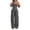 Dark Gray, variant on EYNMVR Summer Sleeveless Jumpsuits for Women Dressy Square Neck Wide Leg Pants Knit One Piece Rompers Fashion Clothing