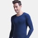 thumbnail image 4 of Jumpingount Ropa interior térmica para hombre, cálida, suave, agradable a la piel, gruesa, capa base básica, vestido cálido, ropa de invierno ajustada en Camisetas Azul real XXXL Jumpingount AP013484-12, 4 of 6