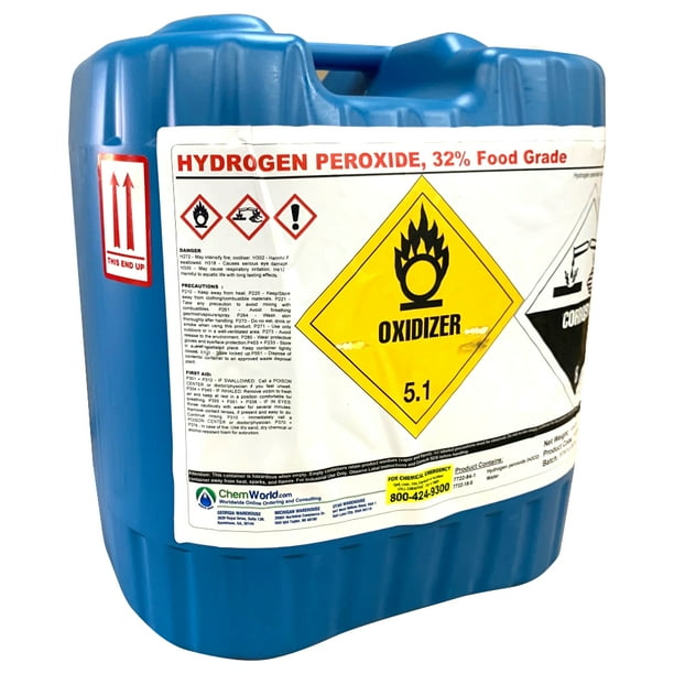 Chemworld 32 Hydrogen Peroxide 5 Gallons Food Grade