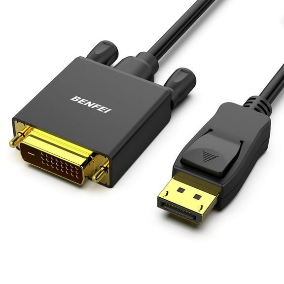 BENFEI DisplayPort to DVI 6 Feet Cable Compatible with Lenovo, Dell, HP and Other Brand
