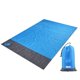 thumbnail image 1 of Nvzi Manta de playa impermeable de 200 x 140 cm, apta para 3-6 personas, de secado rápido, ideal para acampar, viajar al aire libre, plegable, 1 unidad. Color azul., 1 of 5
