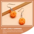 thumbnail image 4 of LOLIPPYY 2 Pairs Orange Resin Dangle Earrings Lightweight Comfortable Fashionable Ear Jewelry for Women, 4 of 8