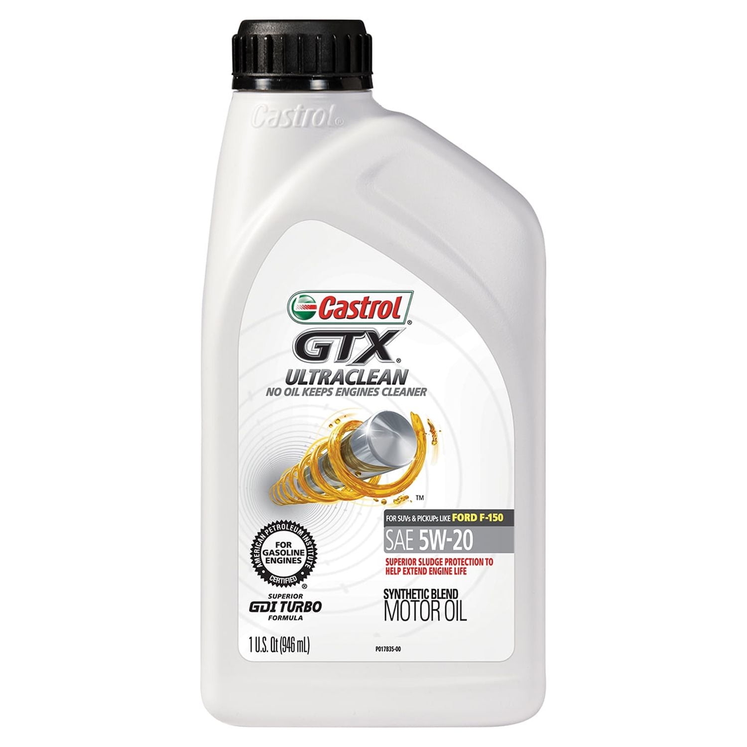 Castrol GTX 5W-20 Synthetic Blend Motor Oil, 1 Quart