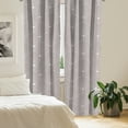 thumbnail image 2 of Ambesonne Art Deco Curtains, Neutral Classic Scales, Pair of 28"x84", Warm Taupe and White, 2 of 5