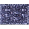thumbnail image 1 of Ahgly Company Indoor Rectangle Persian Blue Traditional Area Rugs, 5' x 8', 1 of 4