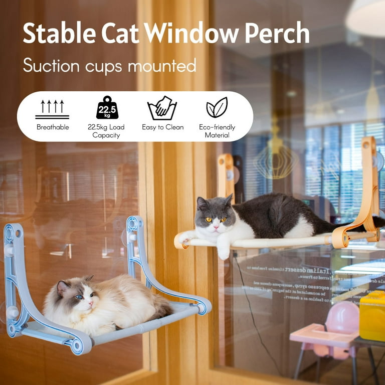 Mewoofun Cat Window Sill Perch for Indoor Cats,Cat Hammock Window