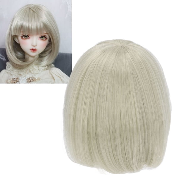 Peluca De Muñeca 8.27 ~ 9.45 Pulgadas Cabello Liso Hasta 1/3 Muñeca BJD
