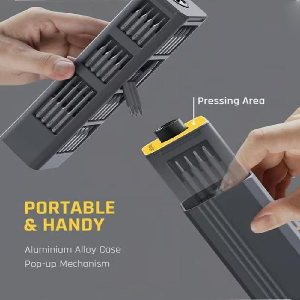 2026 Upgraded 44-in-1 Precision Screwdriver Set - For Effortless, High-Precision Repairs, Mini Manual/electric Screwdriver, for Electronics Phone Camera Laptop