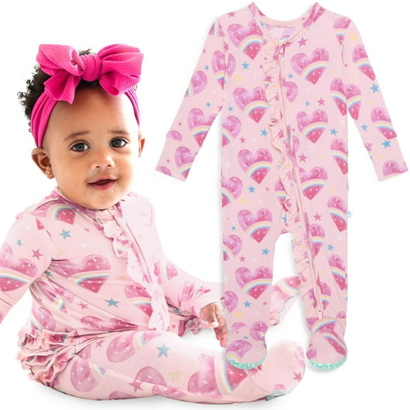 Pijama Footie Posh Peanut Sleepers de viscosa y bambú para niña