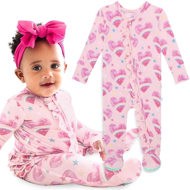 Pijama elegante de bambú viscoso con forma de cacahuete para bebés, de 6 a 9 meses