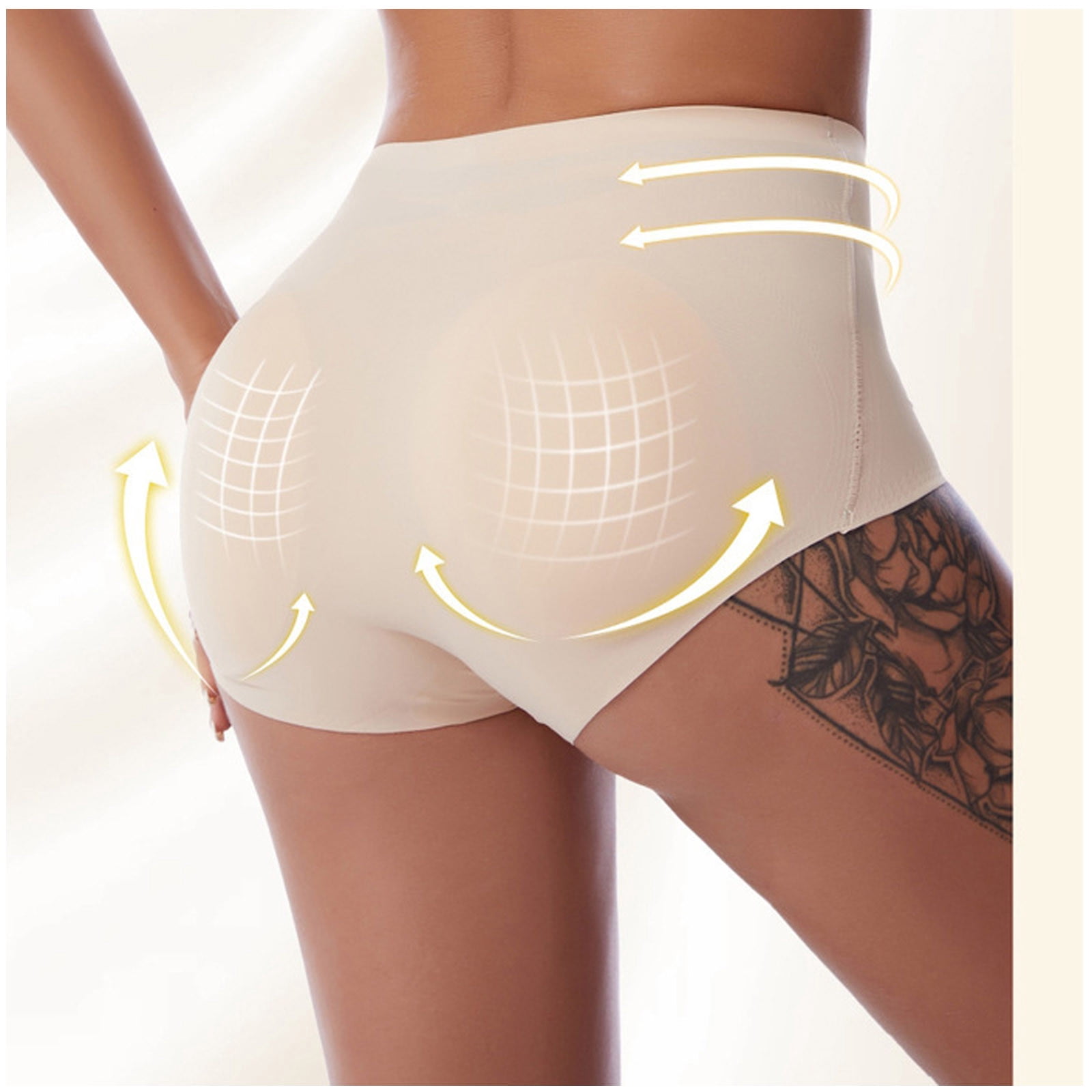 HUPOM Girls Panties Underwear For Women In Clothing Pants Leisure Tie Comfort Waist Beige L