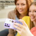 thumbnail image 5 of for Samsung S21 Ultra Case Clear Glitter Silicone, Shockproof Phone Case Samsung Galaxy S21 Ultra Case with Chain Strap Bracelet for Women Aesthetic Transparent Cover Pink Cute (Purple), 5 of 14