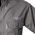 thumbnail image 2 of TAG Safari Men's Buffalo Logo Trail Short Sleeve Shirt w Chest Pockets (Olive, Medium), 2 of 4