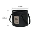 thumbnail image 6 of Pebbuoy 10L/20L Collapsible Bucket Portable Water Container with Handle Waterproof Large Capacity Camping Hiking Travel Bucket Storage Organizer, 6 of 7