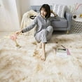thumbnail image 3 of YEERSWAG 5ft x 8ft Shaggy Area Rugs for Bedroom Living Room, Fluffy Rug Plush Decorative Rug for Indoor Home Floor Carpet, 3 of 10
