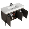 thumbnail image 2 of Fine Fixtures Crownpoint Bathroom Vanity 48" Wide - Gray Oak - White Sink, 2 of 4
