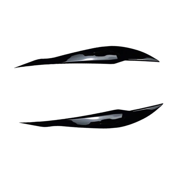2 embellecedores para párpados de faros delanteros de BMW Serie 3 F30 F31 318i 320i Negro brillante
