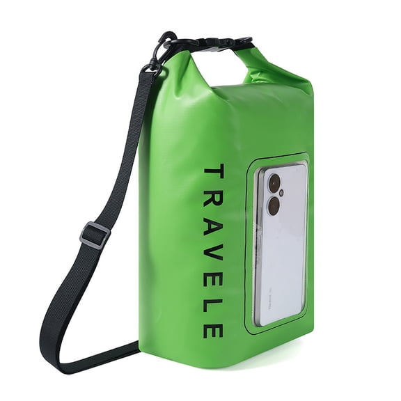 Waterproof Shoulder Crossbody Dry Bag Backpack, Large Capacity Beach Tote Crossbody Sling for Swimming, Phone Holder Case for Kayaking Beach Hiking Travel