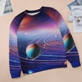 thumbnail image 6 of Sweatshirt For Womens Crewneck Galaxy Star Outer Space Hoodies Teen Girls Cute, 6 of 7