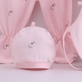 thumbnail image 6 of WUANDIXFA Baby Must Haves For Newborns Baby Girls Sets Clothing Tops Hat Pants Cartoon 7Pcs Bib Sleeve Infant Clothes Cute Outwear for 0-3 Months,Pink, 6 of 8