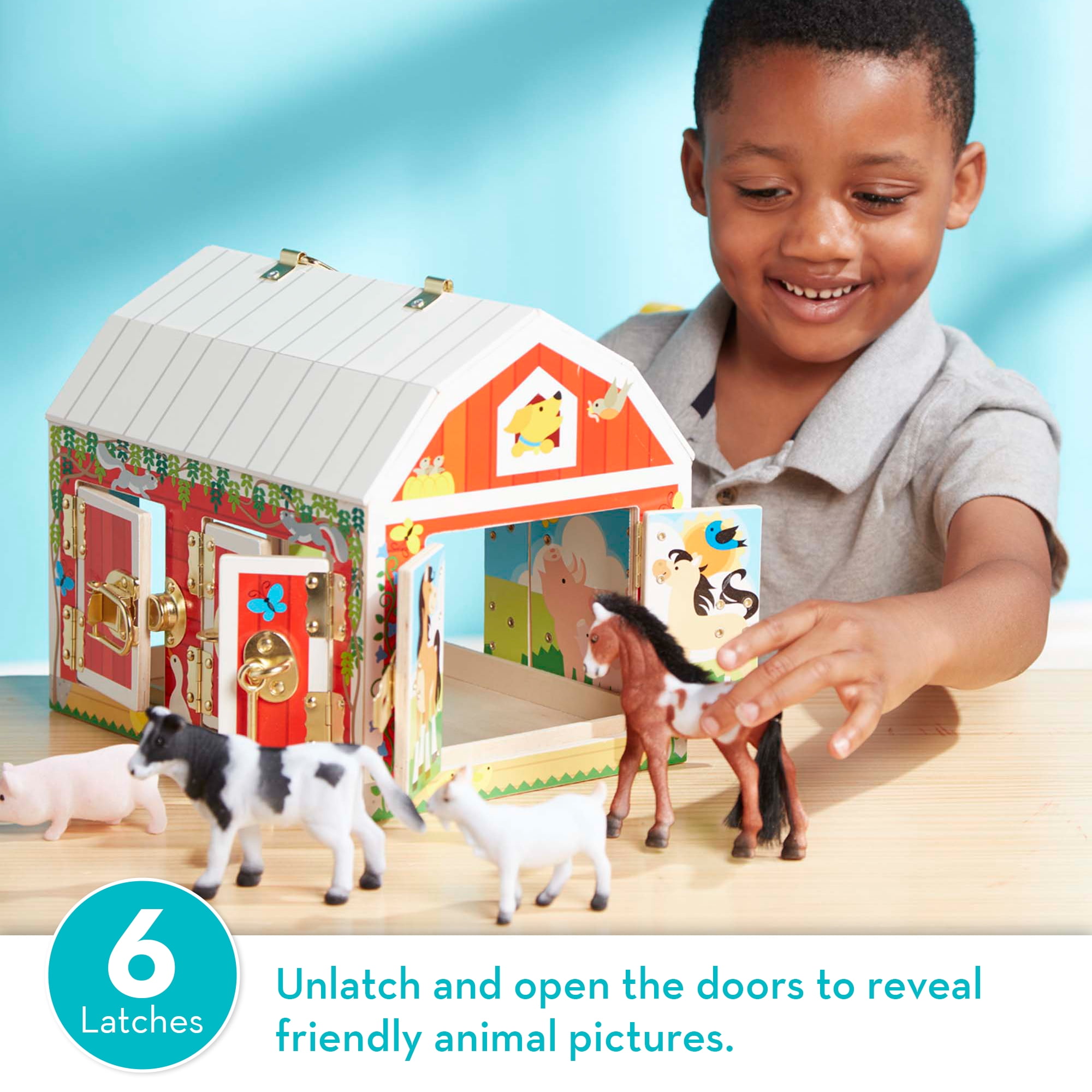 melissa and doug latches board farm