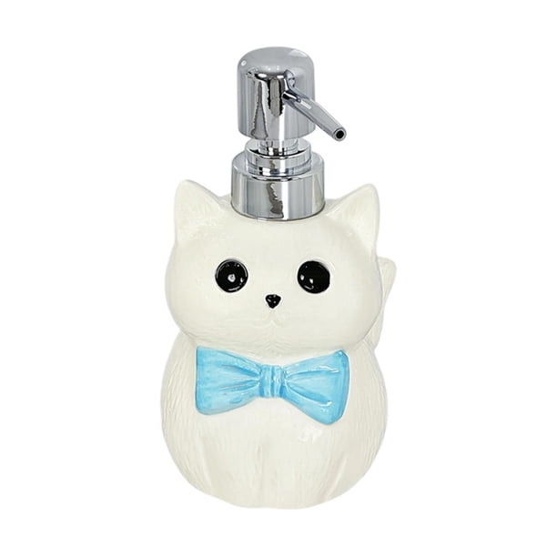 Dispensador de jabón con bomba, elegante recipiente para líquidos de baño para lavandería, dormitorio, hotel azul