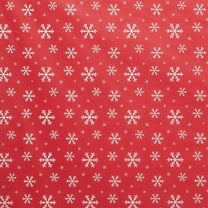 White Snowflakes On Red Holiday Tissue Paper - 20in. X 30in. Sized Sheets - 20 Sheets (43bt0120)