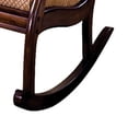 thumbnail image 3 of Benzara Fabric Upholstered Rocking Chair with Padded Armrests, Brown and Beige-Color:Antique Oak, 3 of 4